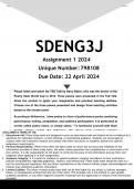   SDENG3J Assignment 1 (ANSWERS)  2024 - DISTINCTION GUARANTEED