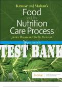 TEST BANK for Krause and Mahan's Food and the Nutrition Care Process 16th Edition by Janice Raymond, Kelly Morrow