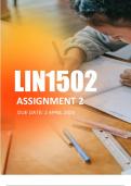 LIN1502 Assignment 2 Semester 1 2024