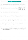 Heat with Phase Change Worksheet