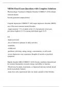 NR 546 : - Chamberlain College of Nursing NR546 Final Exam Questions with Complete Solution1.