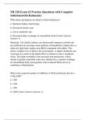 NR 328 / NR328 Chamberlain College Of Nursing -NR 328 Exam #2 Practice Questions with Complete Solutions(with Rationale)