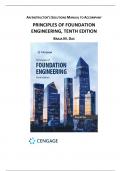 SOLUTIONS MANUAL for Principles of Foundation Engineering 10th Edition by Braja M. Das 
