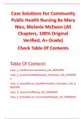 Case Solution for Community Public Health Nursing 8th Edition By Mary Nies, Melanie McEwen (All Chapters, 100% Original Verified, A+ Grade)