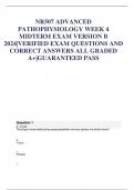 NR507 ADVANCED PATHOPHYSIOLOGY WEEK 4 MIDTERM EXAM VERSION B  2024|VERIFIED EXAM QUESTIONS AND  CORRECT ANSWERS ALL GRADED  A+|GUARANTEED PASS