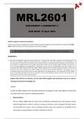 MRL2601 Assignment 2 [Detailed Answers] Semester 1 - Due: 15 April 2024