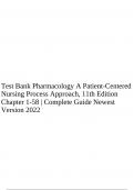 Test Bank Pharmacology A Patient-Centered Nursing Process Approach, 11th Edition Chapter 1-58 | Complete Guide Newest Version 2022