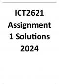 ICT2621 Assignment 1 Answers 2024