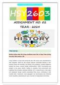 HSY2603 S1 ASSIGNMENT 2 2024 (FULL ANSWERS)