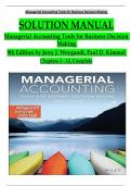 Solution Manual For Managerial Accounting Tools for Business Decision Making, 9th Edition by Jerry J. Weygandt, Paul D. Kimmel, Verified Chapters 1 - 14, Complete Newest Version
