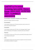 CanFitPro Personal Training Specialist Theory Exam 2024/2025 VERIFIED  100% CORRECT  ANSWERS RATED A+ 