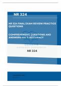 {Answered} NR 324 Final Exam Review Practice Questions and Answers 100% Accuracy |Updated 2024|A nurse is caring for a client who enters the emergency department complaining of severe chest pain. Which of the following interventions should the nurse imple
