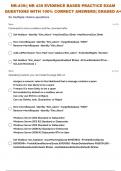 NR-439:| NR 439 EVIDENCE BASED PRACTICE EXAM 23 QUESTIONS WITH 100% COMPLETE SOLUTIONS