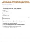 NR-439:| NR 439 EVIDENCE BASED PRACTICE EXAM 21 QUESTIONS WITH 100% COMPLETE SOLUTIONS