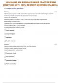 NR-439:| NR 439 EVIDENCE BASED PRACTICE EXAM 16 QUESTIONS WITH 100% COMPLETE SOLUTIONS