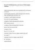 Exam #3 Cell Bio Questions And Answers With Complete Solutions