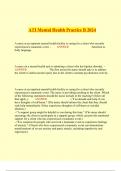 ATI Mental Health Practice B 2024