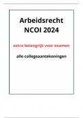 NCOI Arbeidsrecht 2024 / extra belangrijk voor examen