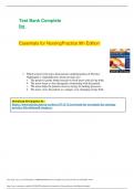 Essentials for NursingPractice 9th Edition