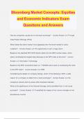 Bloomberg Bundled Exams Questions and Answers 100% Verified and Updated | Graded A+