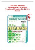 test bank for contemporary practical vocational nursing 9th edition kurzen full chapters