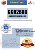 GGH2606 Assignment 2 (COMPLETE ANSWERS) Semester 1 2024 (668997) - DUE 24 April 2024