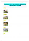 Livestock- FFA Vet Science CDE Latest  Update 100% Correct