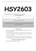 HSY2603 ASS 3 SEME 1 2024