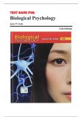 TEST BANK For Biological Psychology 13th Edition by James W. Kalat Chapters 1 - 14 Complete Guide.