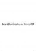Packrat Heent Questions and Answers 2024 & PACKRAT Family Med Questions and Answers 2024 A+ Graded.