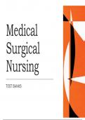 Medical Surgical Nursing Test Bank