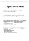 Liquor license test.
