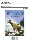 Test Bank for Biology: The Essentials, 3rd Edition by Hoefnagels, 9781259824913, Covering Chapters 1-30 | Includes Rationales