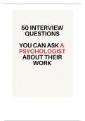 50 interview questions you can ask any psychologist about their work