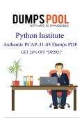 Unleash the Potential of Python Institute PCAP-31-03 Certification with updated Dumps | DumpsPool