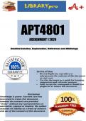 APT4801 Assignment 1 (COMPLETE ANSWERS) 2024 - DUE 31 May 2024