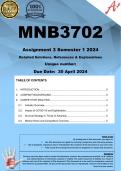 MNB3702 Assignment 3 (COMPLETE ANSWERS) Semester 1 2024 - DUE 30 April 2024 