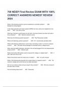 700 NEIEP Final Review EXAM WITH 100% CORRECT ANSWERS NEWEST REVIEW 2024