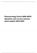 Pharmacology Evolve HESI WITH Questions and correct answers latest update 2024-2025