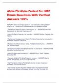 bundle for Alpha Phi Alpha Pretest For IMDP Exam Questions With Verified Answers 100%//Alpha Phi Alpha IMDP Exam Questions & Answers Latest Update