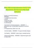 Blea 825 Comprehensive Final Test  Questions And Correct Revised  Answers