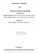 Instructor’s Manual For Systems Analysis and Design 10th Edition by Kenneth E. Kendall, Julie E. Kendall / Latest & Updated 2024 A+