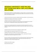  HERZING UNIVERSITY HESI RN 2024 EXIT EXAM 2024 WITH 100% ACCURATE SOLUTIONS