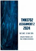TMN3702 Assignment 2 2024 | Due 31 May 2024