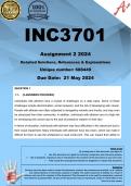 INC3701 Assignment 2 (COMPLETE ANSWERS) 2024 (688449) - DUE 21 May 2024