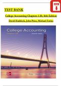 TEST BANK For College Accounting Chapters 1-30, 16th Edition by David Haddock, John Price, Verified Newest Version