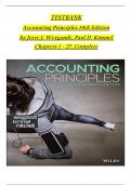TEST BANK For Accounting Principles, 14th Edition by Jerry J. Weygandt, Paul D. Kimmel, Verified Chapters 1 - 27, Complete Newest Version