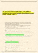 ATI Fundamentals Proctored Exam  2024/2025 | PACKAGE DEAL