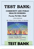 Test Bank For Community and Public Health Nursing Tenth Edition, ISBN 978-1975123048, All Chapters 1-30||Latest Update