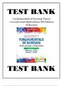 Test Bank For Fundamentals of Nursing Theory Concepts and Applications 4th Edition Wilkinson Chapter 1-46||Complete Guide A+||Latest Update